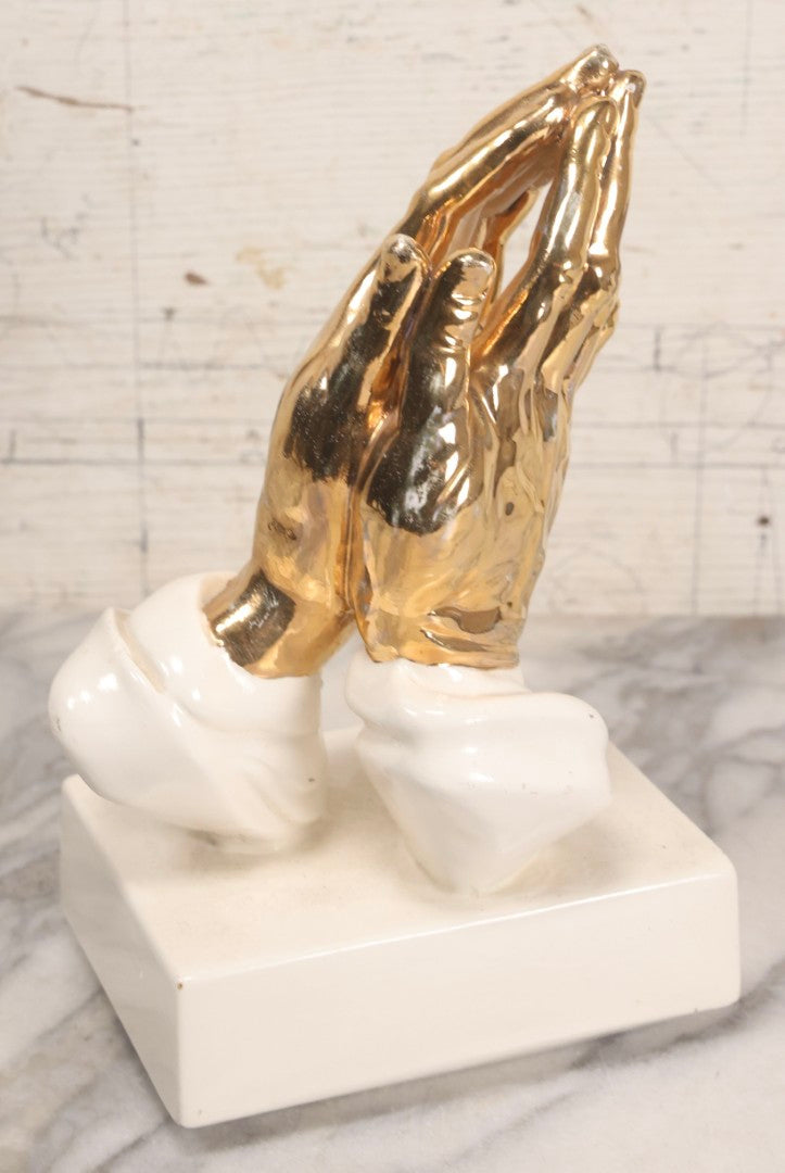 Lot 114 - Grouping Of Nine Vintage And Modern Religious Figurines And Devotional Objects