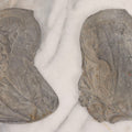Lot 115 - Pair Of Vintage Cast Metal Religious Plaques Depicting Christ And The Virgin Mary In Profile
