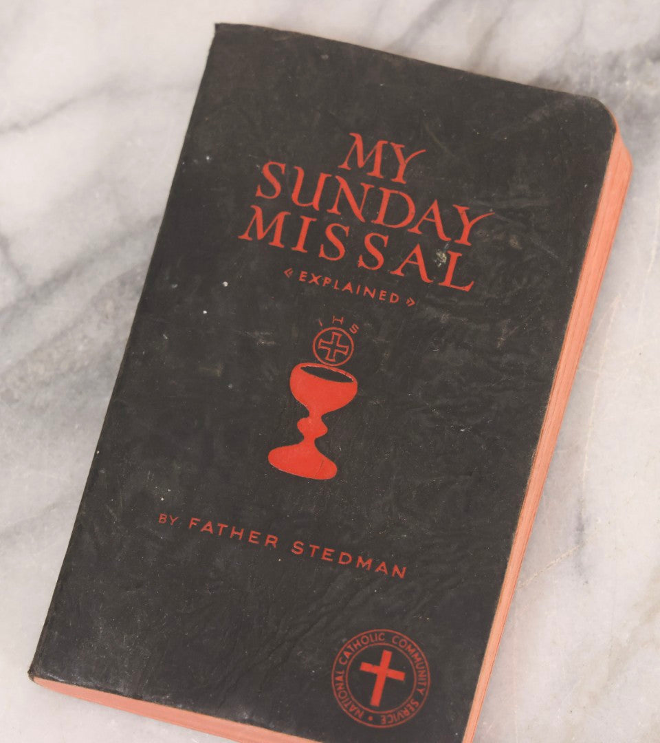 Lot 117 - Grouping Of Four Vintage Catholic Prayer And Missal Books Including Sunday And Military Editions