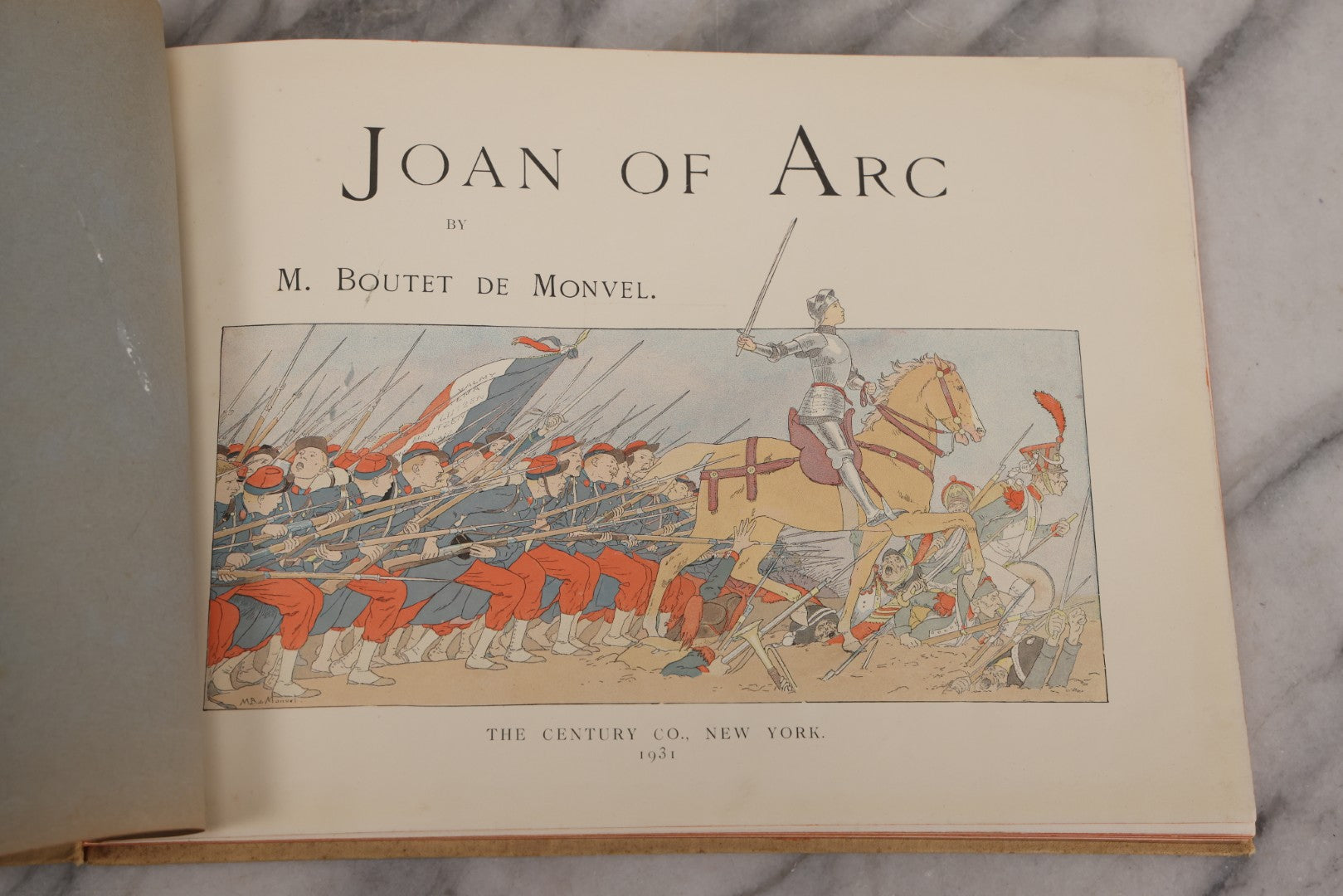 Lot 126 - "Joan Of Arc" Antique Illustrated Book By Louis-Maurice Boutet De Monvel, Printed By Kapp-Paris, Made In France, 1896