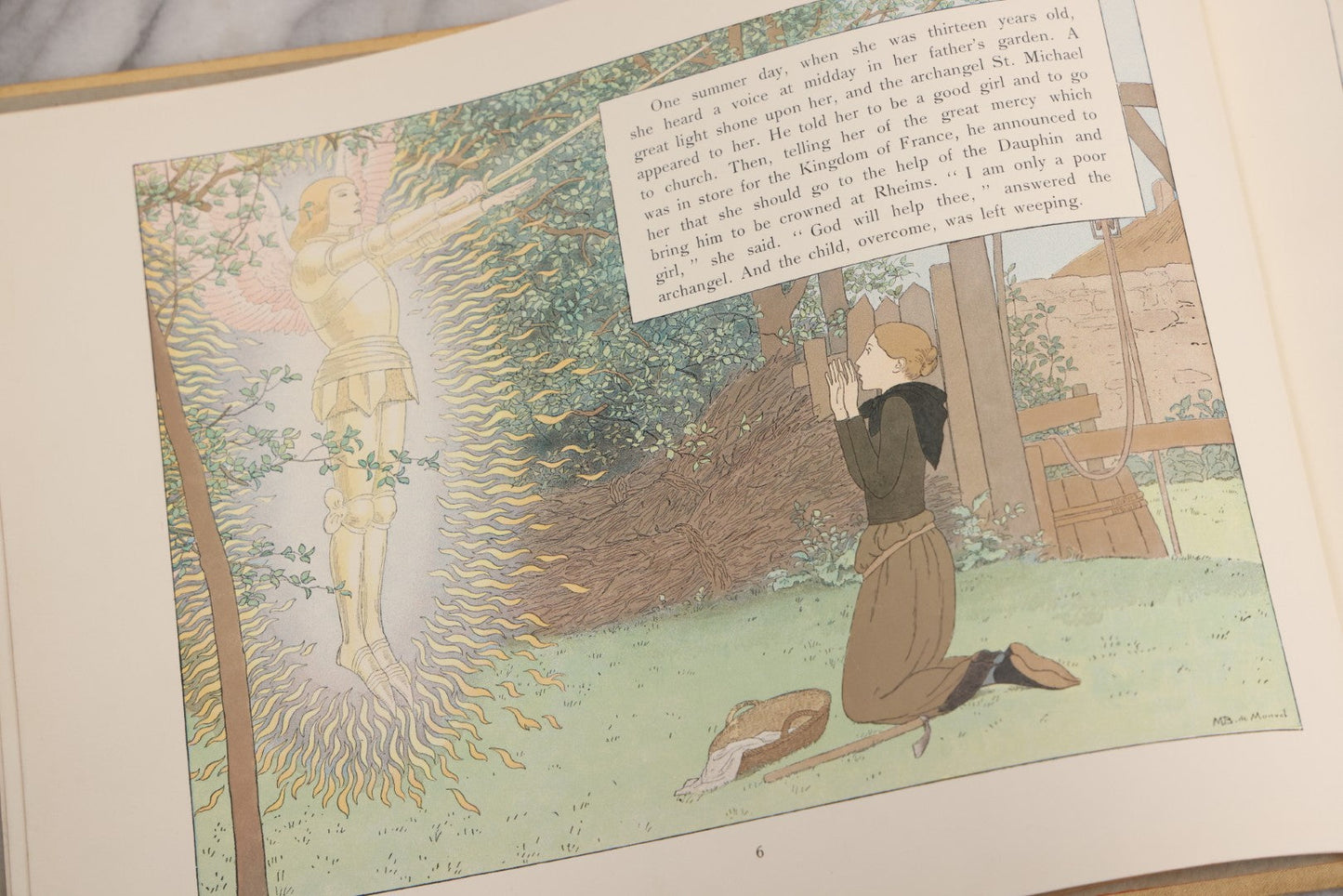 Lot 126 - "Joan Of Arc" Antique Illustrated Book By Louis-Maurice Boutet De Monvel, Printed By Kapp-Paris, Made In France, 1896