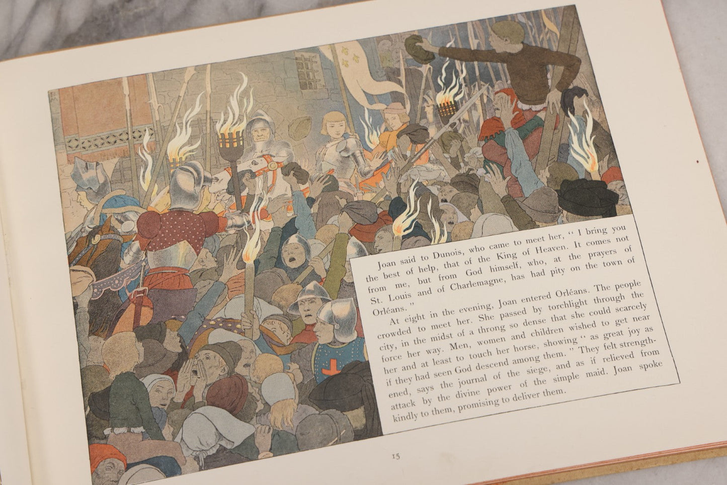 Lot 126 - "Joan Of Arc" Antique Illustrated Book By Louis-Maurice Boutet De Monvel, Printed By Kapp-Paris, Made In France, 1896