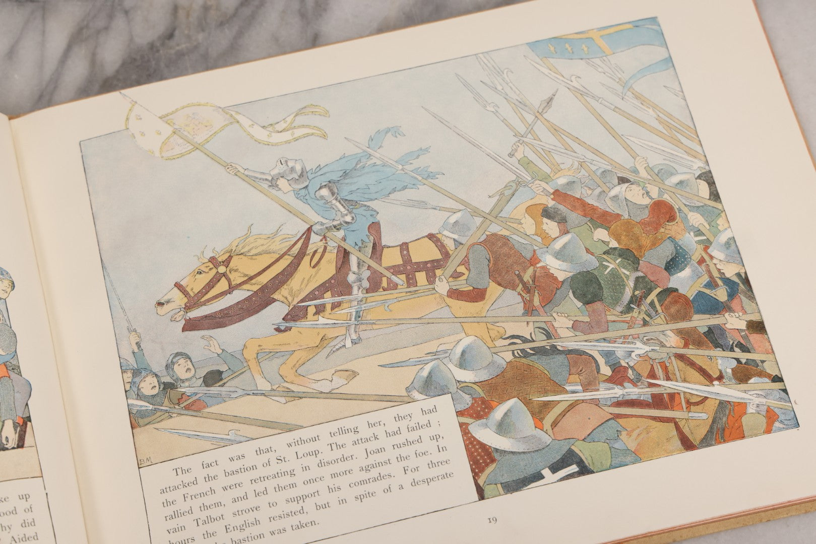 Lot 126 - "Joan Of Arc" Antique Illustrated Book By Louis-Maurice Boutet De Monvel, Printed By Kapp-Paris, Made In France, 1896