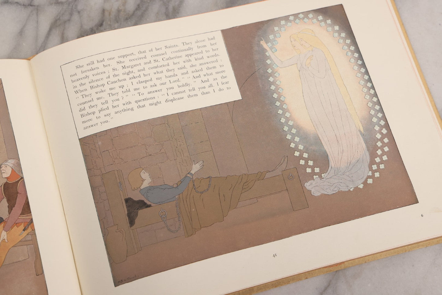 Lot 126 - "Joan Of Arc" Antique Illustrated Book By Louis-Maurice Boutet De Monvel, Printed By Kapp-Paris, Made In France, 1896