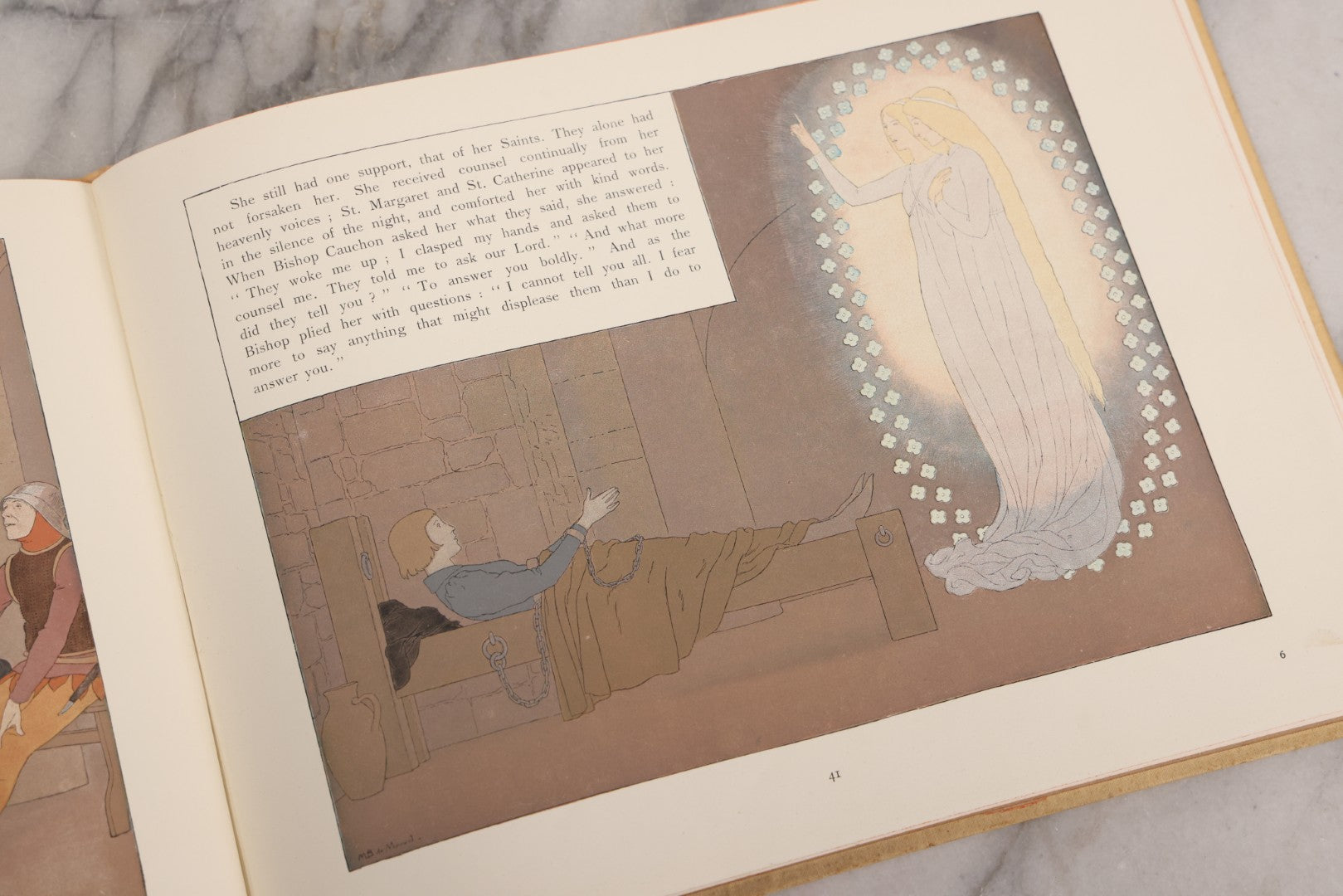 Lot 126 - "Joan Of Arc" Antique Illustrated Book By Louis-Maurice Boutet De Monvel, Printed By Kapp-Paris, Made In France, 1896