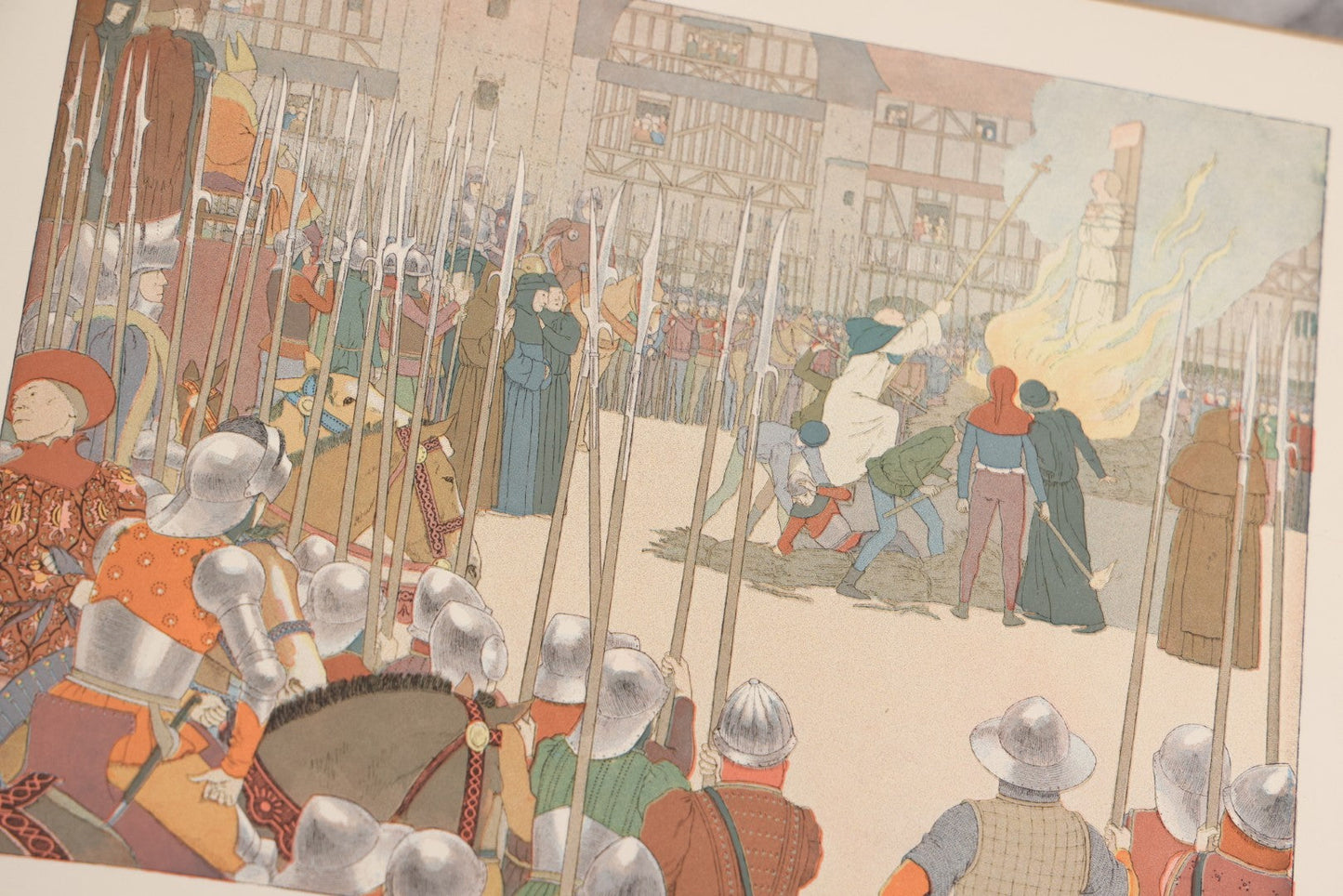 Lot 126 - "Joan Of Arc" Antique Illustrated Book By Louis-Maurice Boutet De Monvel, Printed By Kapp-Paris, Made In France, 1896