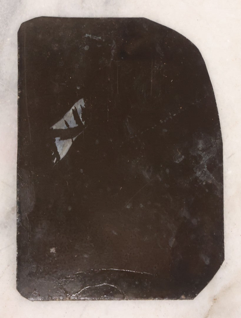 Lot 135 - Antique Uncased Tintype Photograph Depicting Young Boy And His Really, Really Happy Dog In Outdoor Setting