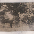 Lot 137 - Antique Uncased Outdoor Tintype Photograph Of Horse-Drawn Carriage With Driver And Passengers