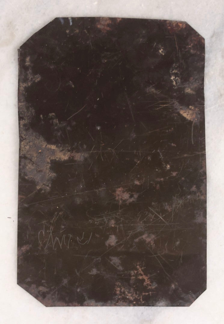 Lot 142 - Antique Late 19th Century Tintype Photograph Of Seated Man Holding Two Pistols, Uncased