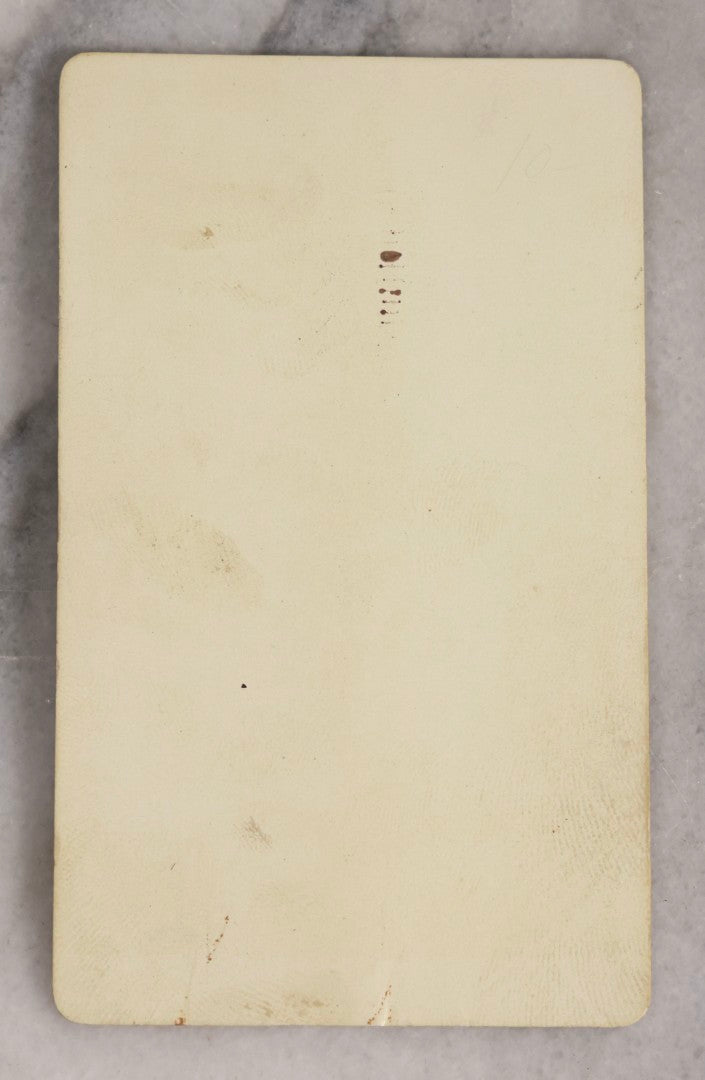 Lot 143 - Antique Carte De Visite CDV Photograph Of Young Man With Rifle, Outdoor Studio Scene, Photographed By F.H. Burgess, Augusta, Maine