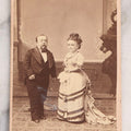Lot 149 - Antique Carte De Visite CDV Photograph Of General Tom Thumb And Wife Lavinia Warren, Circus Performers Of P. T. Barnum Fame
