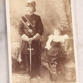 Lot 155 - Antique Cabinet Card Photograph Of Knights Of The Golden Eagle (K.G.E.) Member With Child, Photographed By Weber, Erie, Pennsylvania