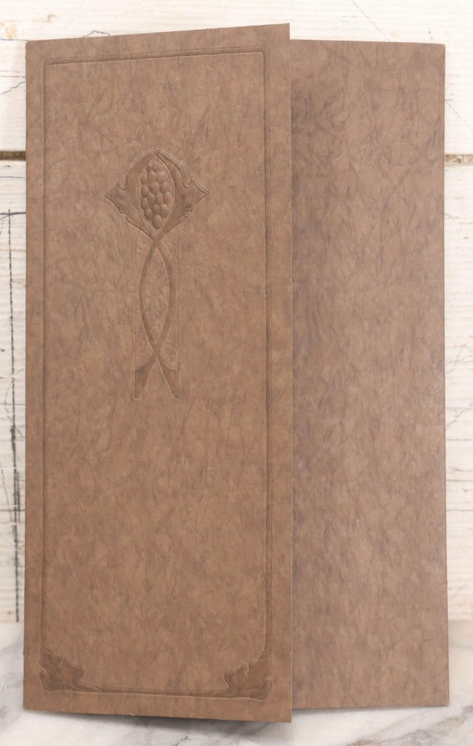 Lot 156 - Antique Foldered Studio Photograph Of Freemason / Knights Templar Member Wearing Skull And Crossbones Apron, Identified As Theo. Stand, Photographed At The Newell Studio, Rockville, Connecticut, 1921