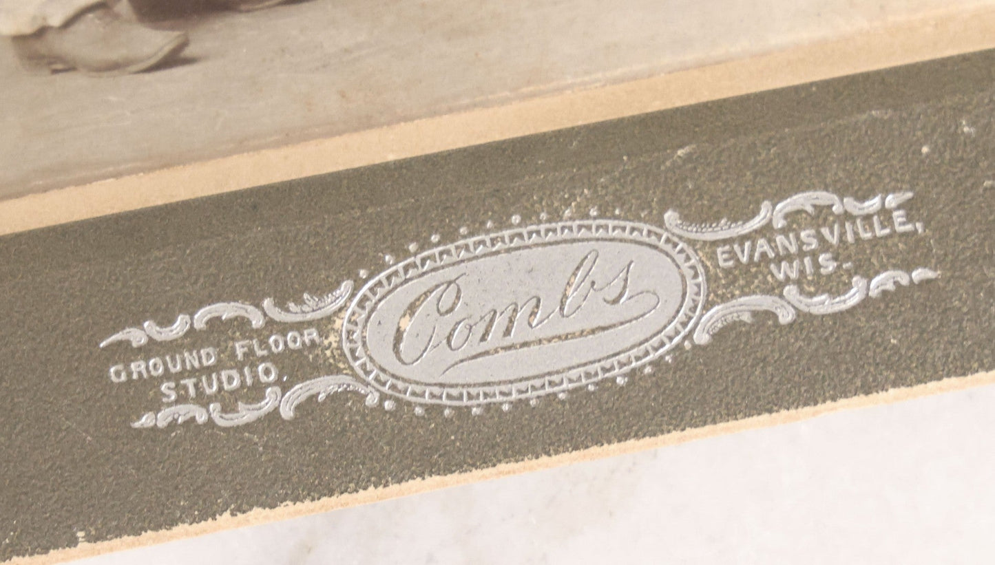 Lot 164 - Grouping Of Five Antique Boarded Studio Photographs Of Children In Book Carnival Costumes, Photographed By Combs, Evansville, Wisconsin