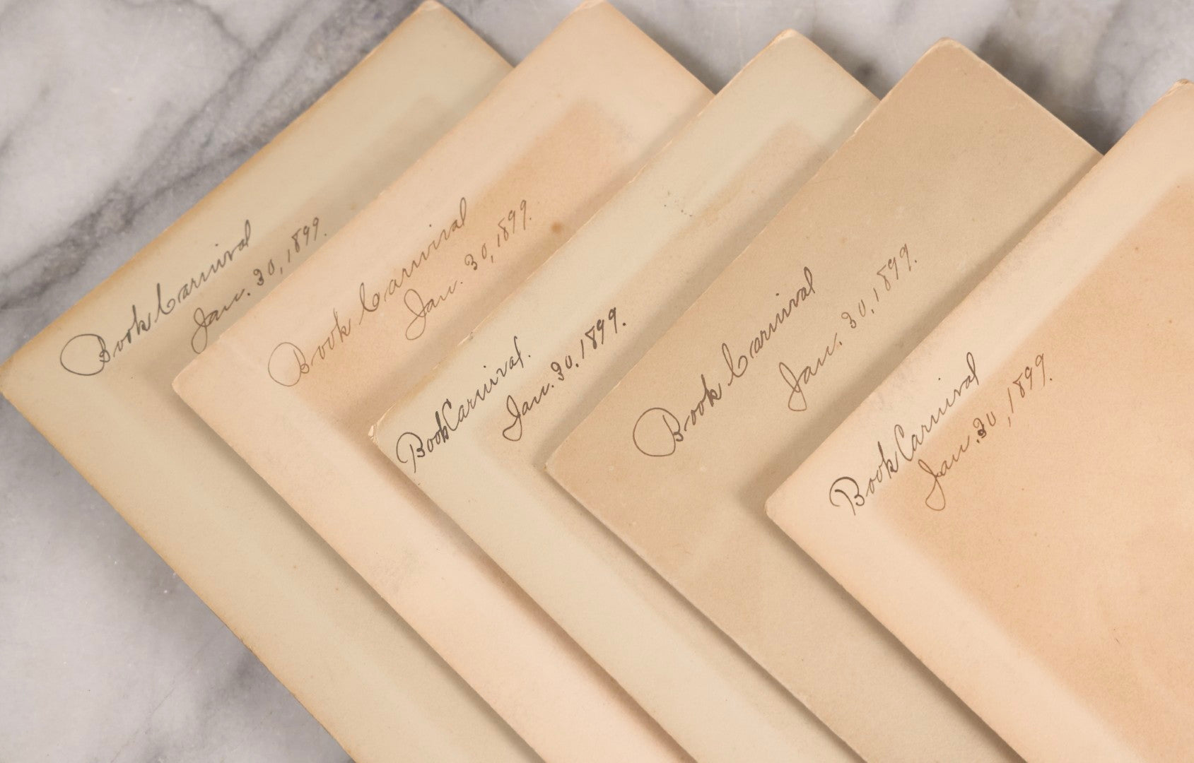 Lot 164 - Grouping Of Five Antique Boarded Studio Photographs Of Children In Book Carnival Costumes, Photographed By Combs, Evansville, Wisconsin