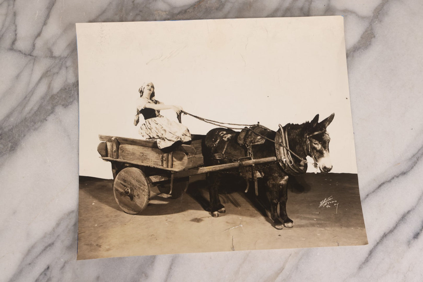 Lot 165 - Grouping Of 33 Antique Unmounted Theater And Costume Photographs Featuring Stage Sets, Period Dress, And Dramatic Characters