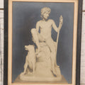 Lot 170 - Antique Photograph Of Bertel Thorvaldsen's Neoclassical Sculpture "The Shepherd Boy" In Period Frame, 8-3/8" x 10-1/2"