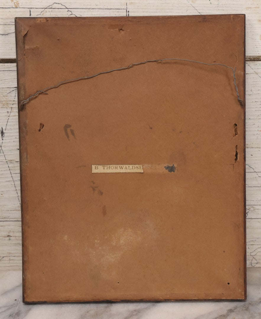 Lot 170 - Antique Photograph Of Bertel Thorvaldsen's Neoclassical Sculpture "The Shepherd Boy" In Period Frame