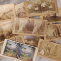 Lot 171 - Grouping Of 13 Antique Photographic Stereo View Cards Depicting Rock Of Ages, Comic Staged Scenes, Admiral Dewey Parade, Interior And Exterior Architecture, And Art