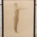 Lot 174 - Antique Photograph Of Woman In Diving Pose Wearing Period Full Body Swimsuit In Original Frame, Photographed At Orpheum Studio, South Bend, Indiana, Circa 1920s, 8-1/2" x 10-3/8"