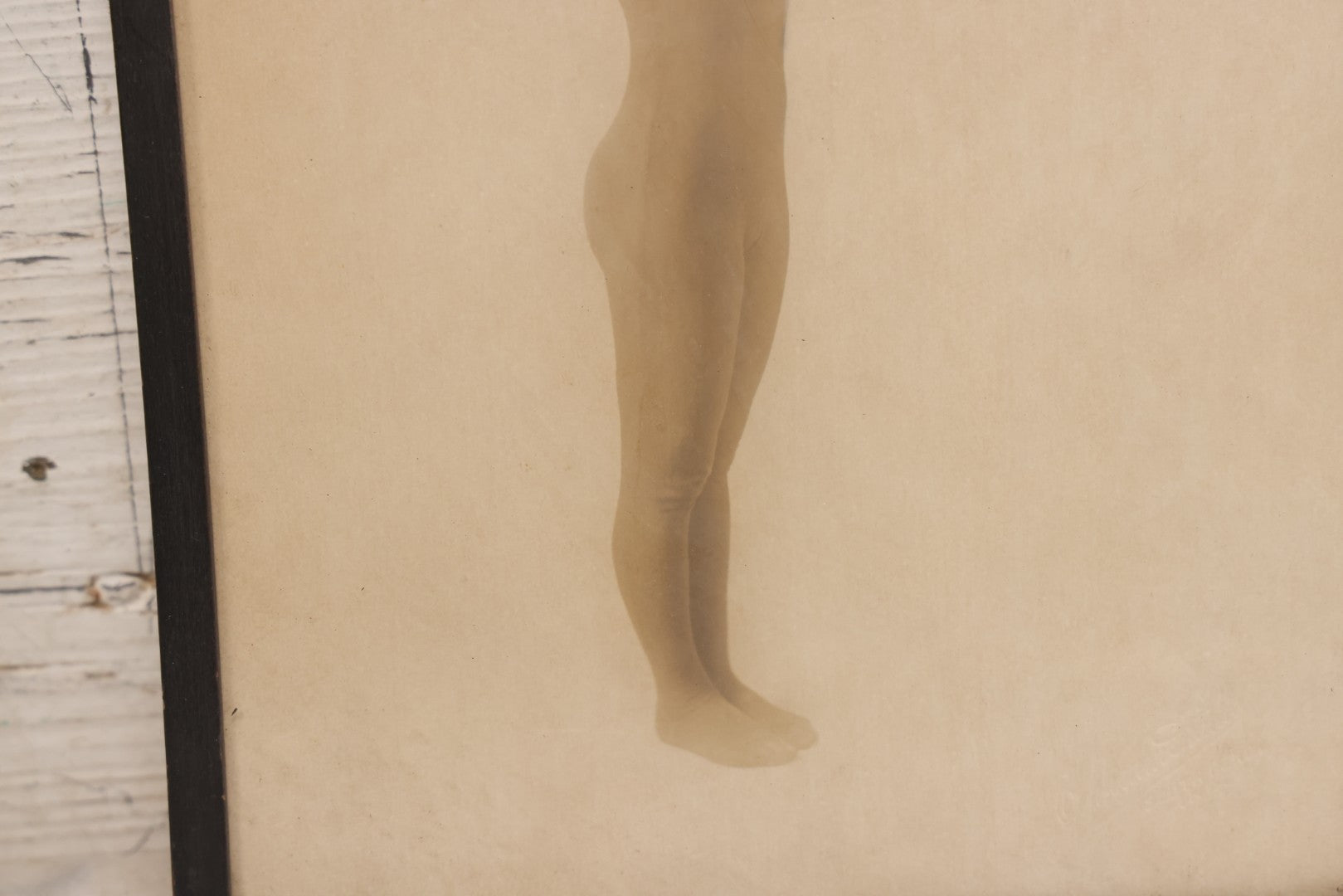 Lot 174 - Antique Photograph Of Woman In Diving Pose Wearing Period Full Body Swimsuit In Original Frame, Photographed At Orpheum Studio, South Bend, Indiana, Circa 1920s