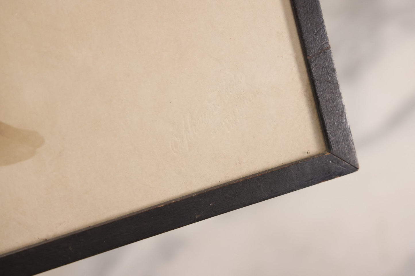 Lot 174 - Antique Photograph Of Woman In Diving Pose Wearing Period Full Body Swimsuit In Original Frame, Photographed At Orpheum Studio, South Bend, Indiana, Circa 1920s