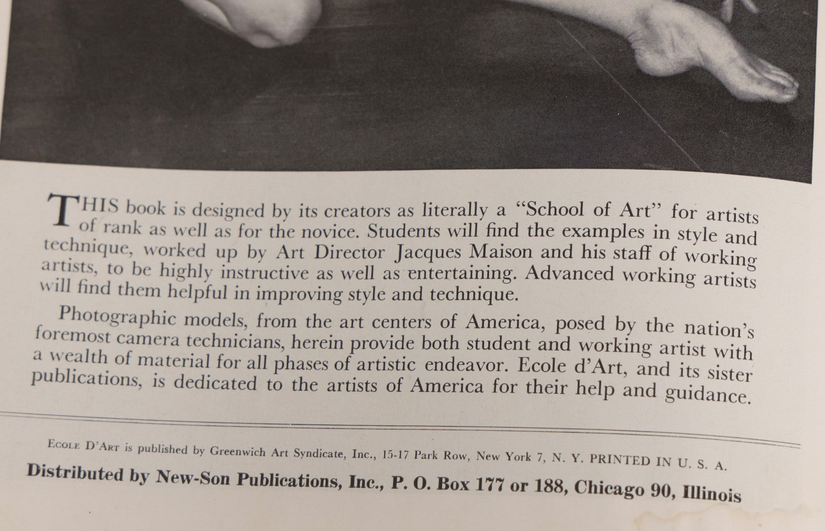 Lot 176 - Vintage Nude Photography Magazine "Ecole D'Art" Art Instruction Magazine, Volume V, Featuring Photographic Figure Studies Of Women, Published By Greenwich Art Syndicate, New York, Circa 1940