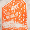 Lot 178 - Vintage Fold-Out Hollywood Cabaret Restaurant Menu, Broadway At 48th Street, New York, Featuring Art Deco Figural Illustration, Circa 1930