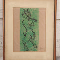 Lot 181 - Vintage Framed Relief Print Depicting Pan Playing The Flute, Modernist Mythological Figure Study, 10-3/4" x 13-3/8"