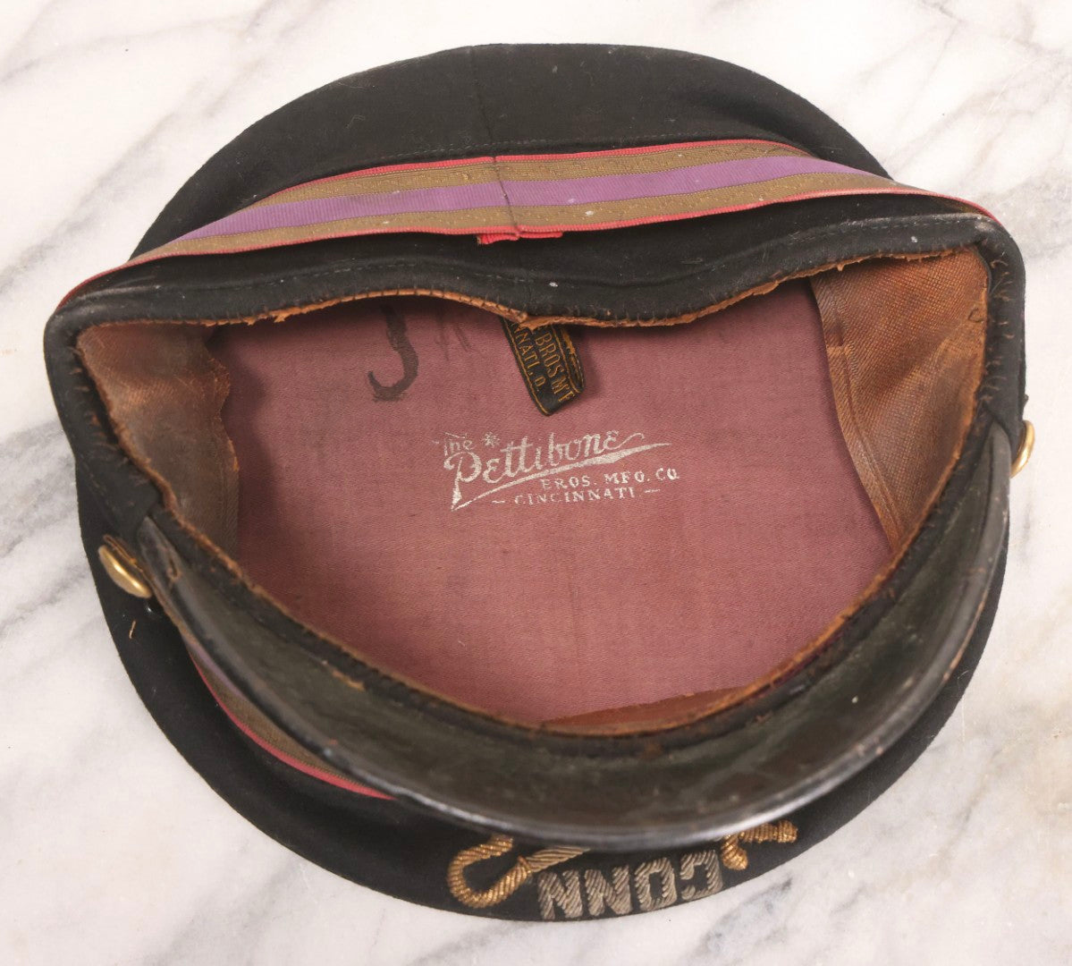 Lot 189 - Antique Pair Of Fraternal And Uniform Caps Including I.O.O.F.. Patriarchs Militant Hat And H&K Uniform Co. Cap