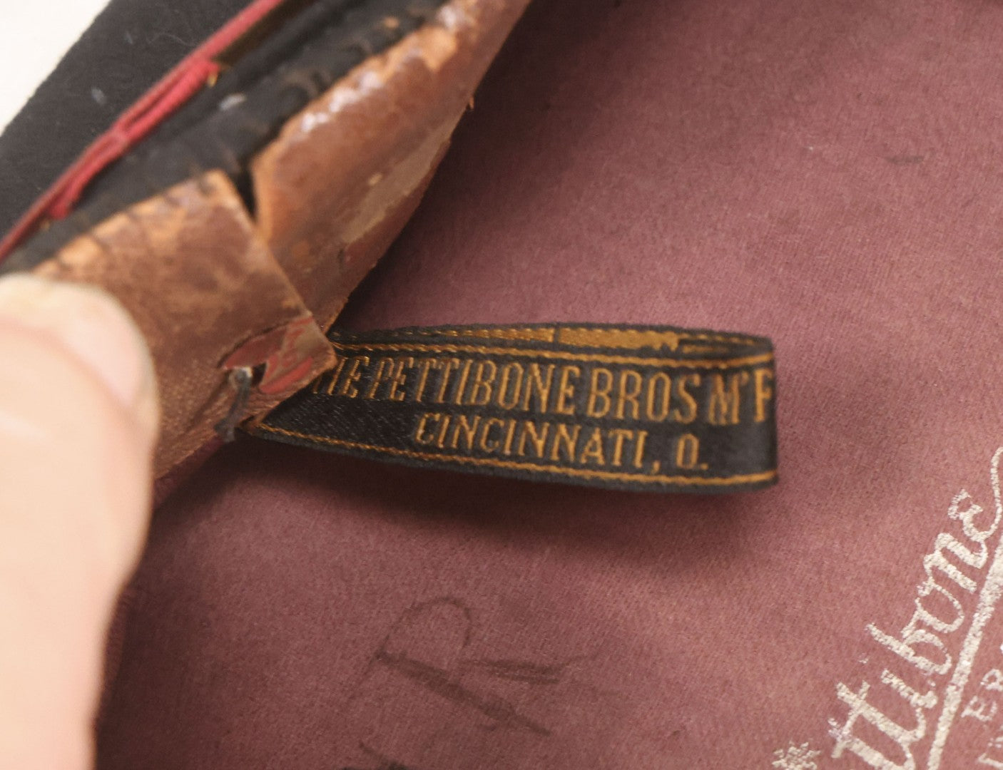 Lot 189 - Antique Pair Of Fraternal And Uniform Caps Including I.O.O.F.. Patriarchs Militant Hat And H&K Uniform Co. Cap