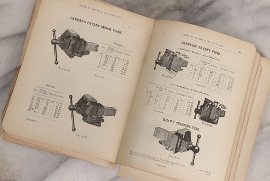 Lot 193 - Antique Crerar, Adams & Co. “Railway Supplies” Illustrated Trade Catalogue, Chicago, 1903, With Engraved Industrial And Railroad Equipment Illustrations, Poor Craft Grade Condition