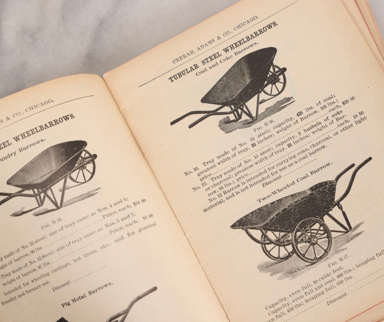 Lot 193 - Antique Crerar, Adams & Co. “Railway Supplies” Illustrated Trade Catalogue, Chicago, 1903, With Engraved Industrial And Railroad Equipment Illustrations, Poor Craft Grade Condition