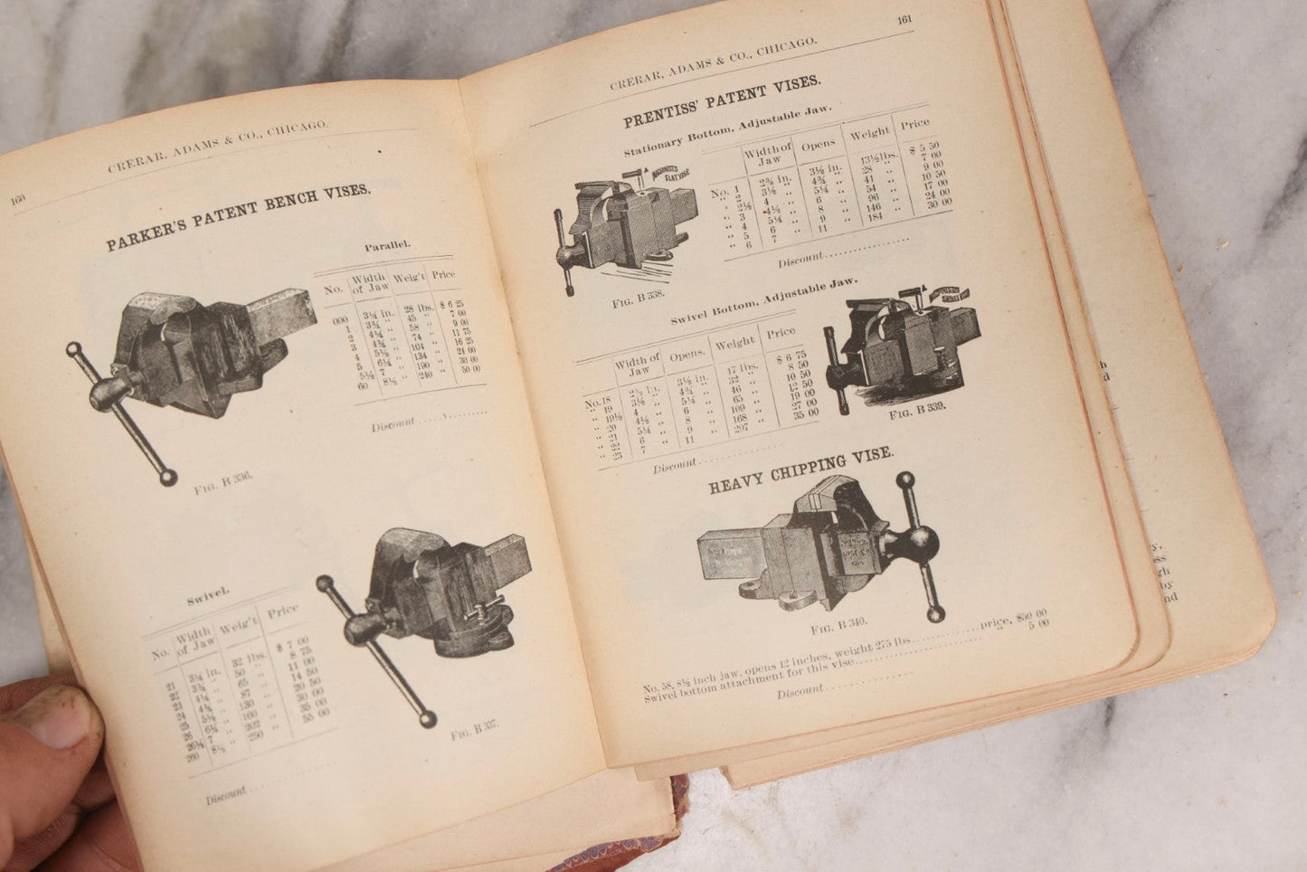 Lot 193 - Antique Crerar, Adams & Co. “Railway Supplies” Illustrated Trade Catalogue, Chicago, 1903, With Engraved Industrial And Railroad Equipment Illustrations, Poor Craft Grade Condition