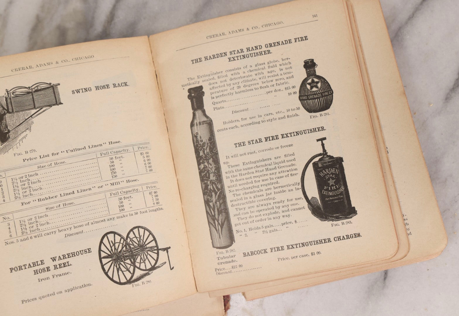 Lot 193 - Antique Crerar, Adams & Co. “Railway Supplies” Illustrated Trade Catalogue, Chicago, 1903, With Engraved Industrial And Railroad Equipment Illustrations, Poor Craft Grade Condition