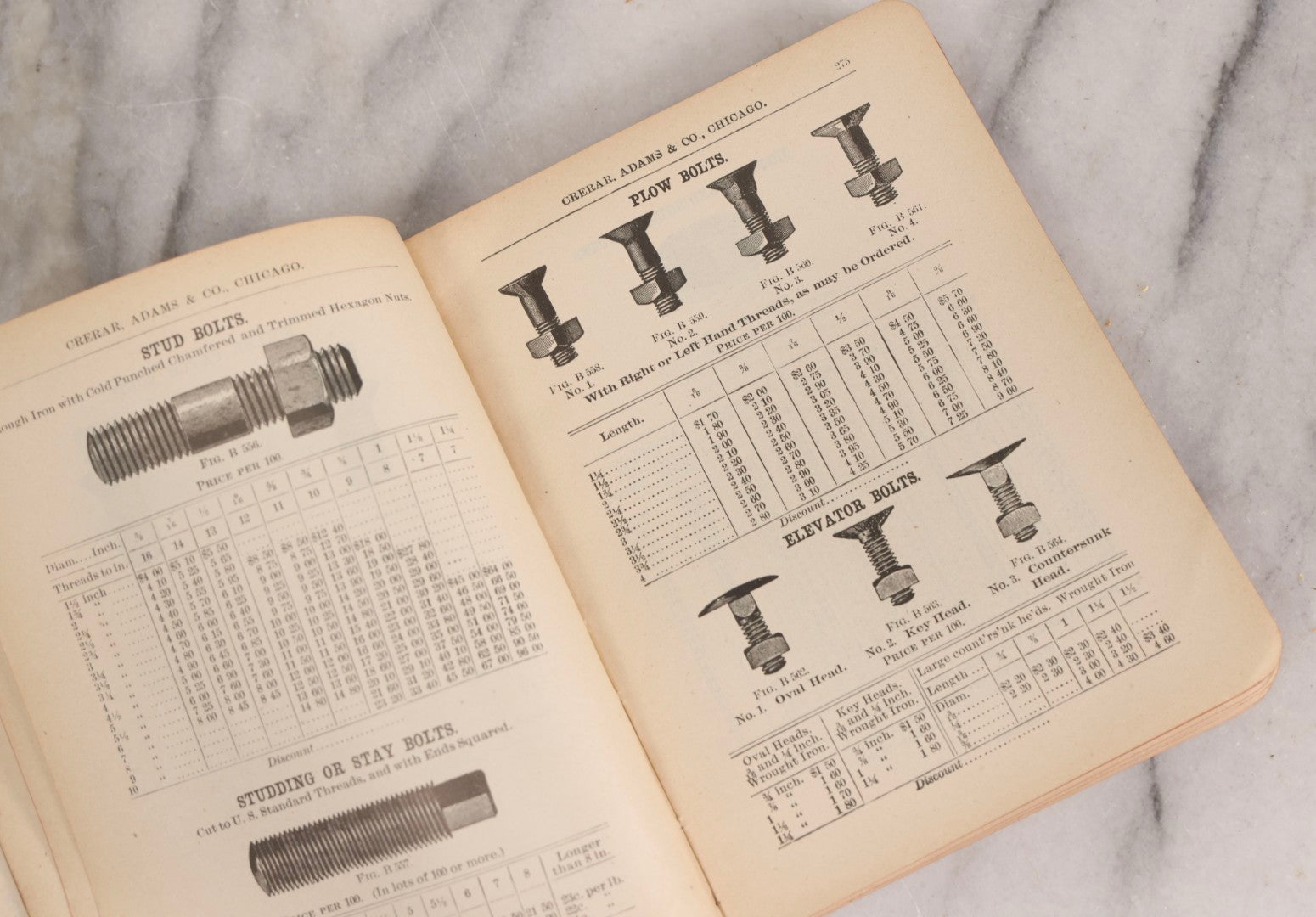 Lot 193 - Antique Crerar, Adams & Co. “Railway Supplies” Illustrated Trade Catalogue, Chicago, 1903, With Engraved Industrial And Railroad Equipment Illustrations, Poor Craft Grade Condition