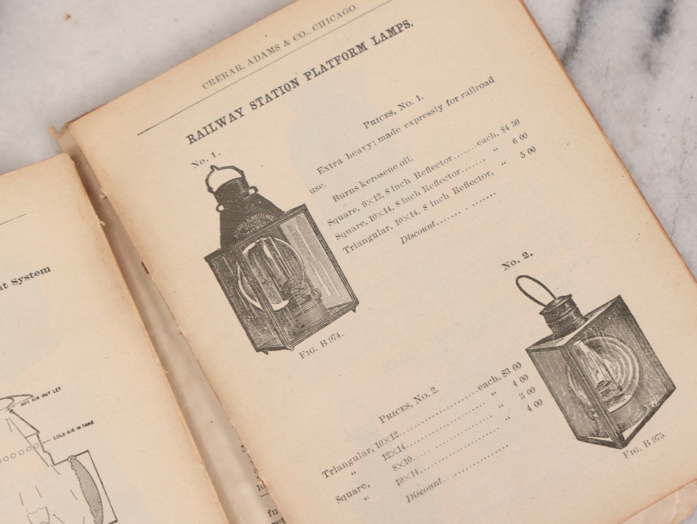 Lot 193 - Antique Crerar, Adams & Co. “Railway Supplies” Illustrated Trade Catalogue, Chicago, 1903, With Engraved Industrial And Railroad Equipment Illustrations, Poor Craft Grade Condition