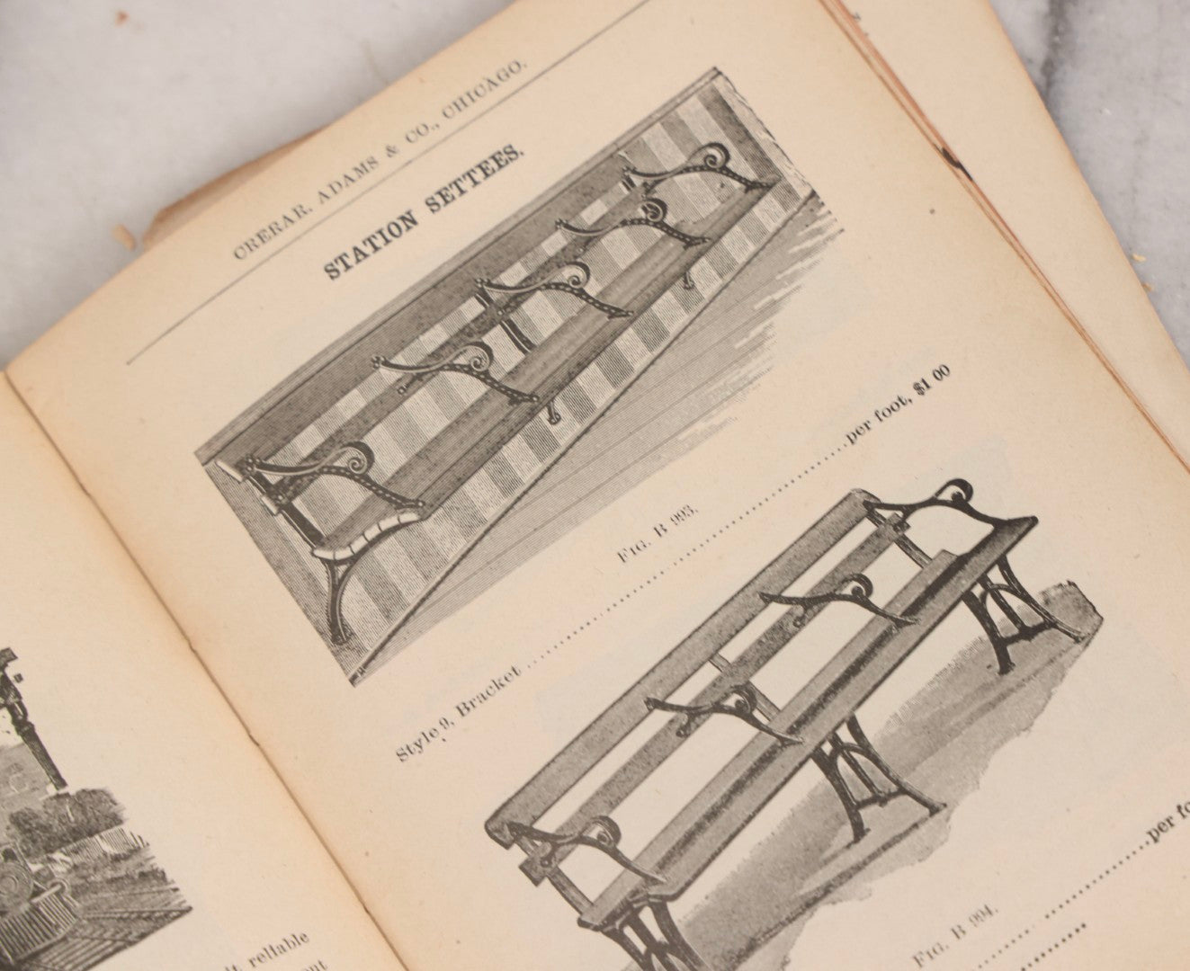 Lot 193 - Antique Crerar, Adams & Co. “Railway Supplies” Illustrated Trade Catalogue, Chicago, 1903, With Engraved Industrial And Railroad Equipment Illustrations, Poor Craft Grade Condition