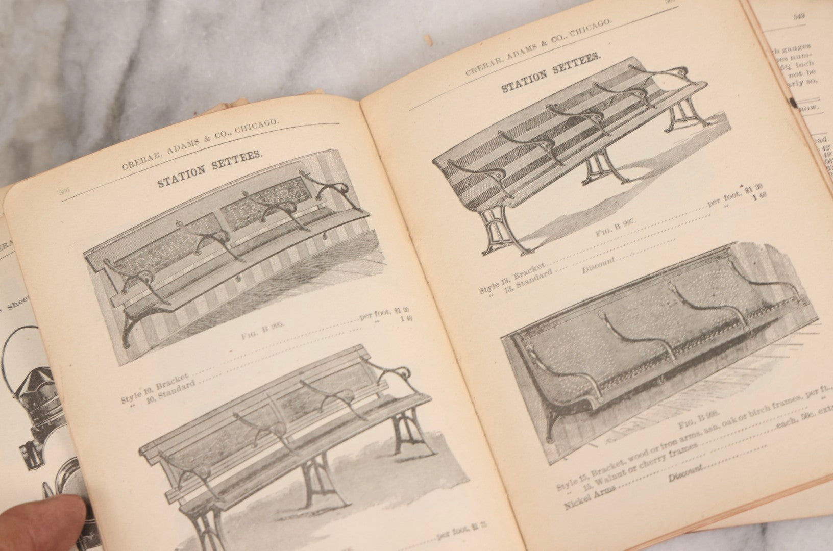 Lot 193 - Antique Crerar, Adams & Co. “Railway Supplies” Illustrated Trade Catalogue, Chicago, 1903, With Engraved Industrial And Railroad Equipment Illustrations, Poor Craft Grade Condition
