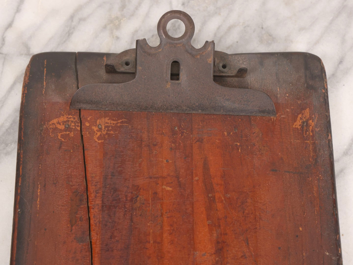 Lot 195 - Antique Wooden Clipboard With Early Metal Spring Clip, Industrial And Office Use, Early 20th Century