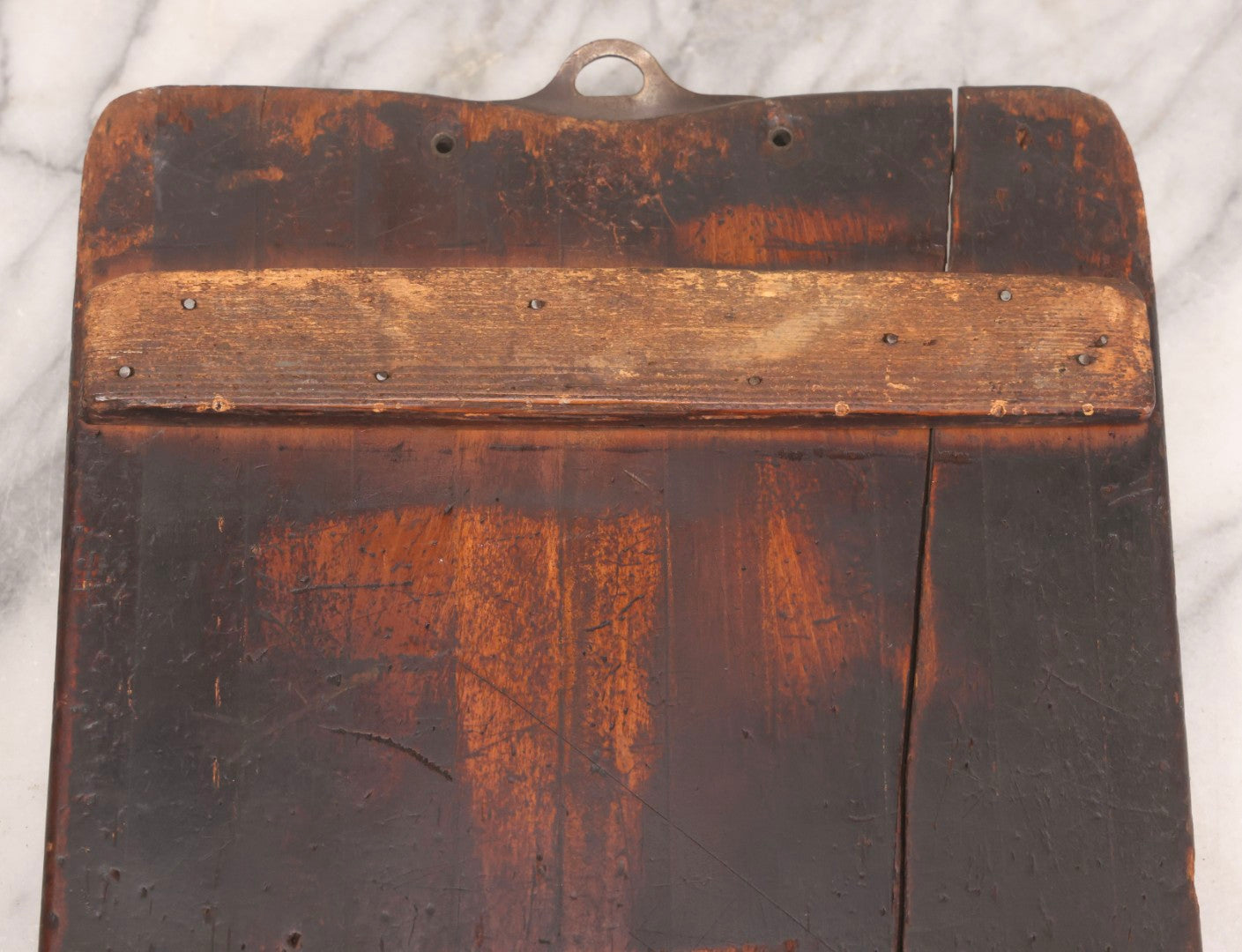Lot 195 - Antique Wooden Clipboard With Early Metal Spring Clip, Industrial And Office Use, Early 20th Century