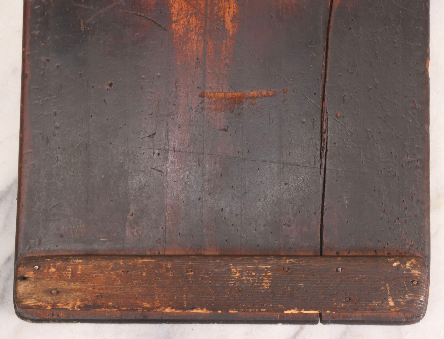 Lot 195 - Antique Wooden Clipboard With Early Metal Spring Clip, Industrial And Office Use, Early 20th Century