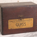 Lot 197 - Antique Hibbard, Spencer, Bartlett & Co. “Glass” Wooden Sample Or Storage Box With Original Label, Early 20th Century