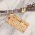 Lot 198 - Vintage Bell System Lineman's Leather Safety Belt Pole Strap, Attributed To Don Grandstaff