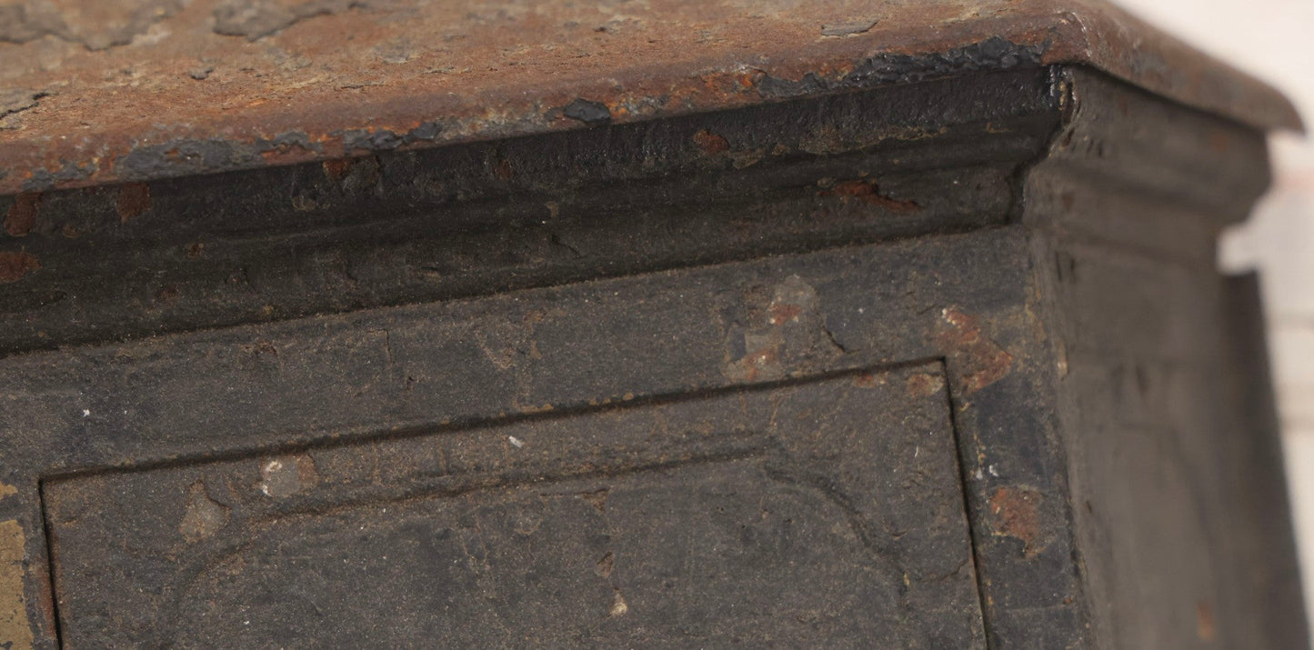 Lot 199 - Antique "Tudor Mailtainer" Metal Mailbox With Thermometer, Manufactured By P.N. Co., Fulton, Illinois, Early 20th Century