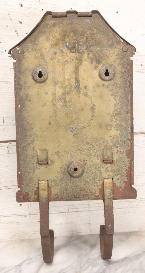 Lot 199 - Antique "Tudor Mailtainer" Metal Mailbox With Thermometer, Manufactured By P.N. Co., Fulton, Illinois, Early 20th Century