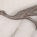 Lot 211 - Antique German Stork Motif Sewing Scissors, Cast Metal Figural Handle, Early 20th Century Textile Tool