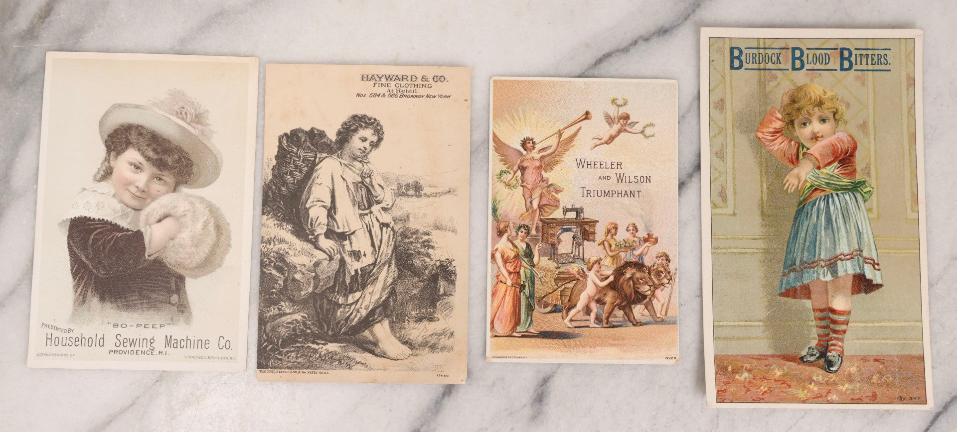 Lot 216 - Grouping Of 50+ Antique Lithographed Trade Cards, Die Cuts, And Advertising Ephemera Scraps, Late 19th To Early 20th Century