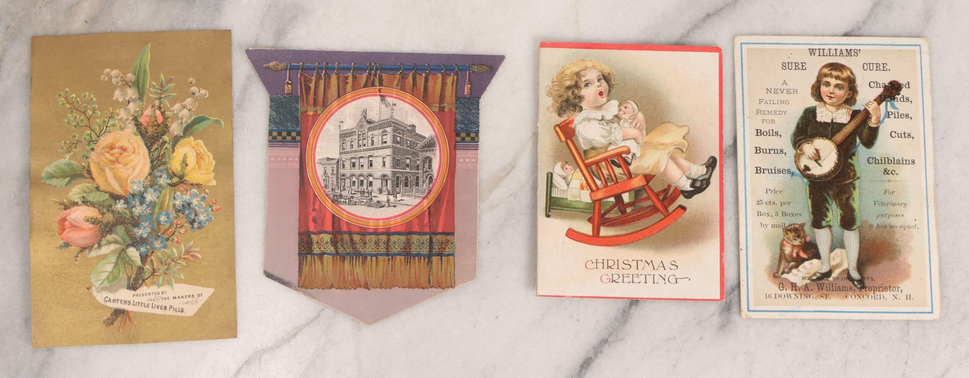 Lot 216 - Grouping Of 50+ Antique Lithographed Trade Cards, Die Cuts, And Advertising Ephemera Scraps, Late 19th To Early 20th Century