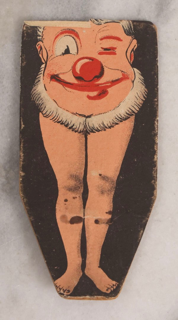 Lot 217 - Antique German Spring-Loaded “Finger Snapper” Risqué Joke Card, “Miss Lola – Only For Gentlemen,” Mechanical Pull-Tab Prank